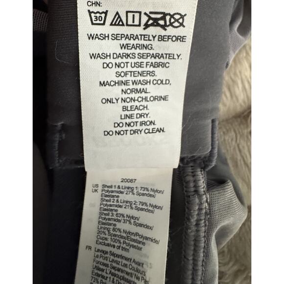 Brooks Sports Bra Dare Racerback Run Holds Me In Asphalt Gray 42C - Picture 4 of 4